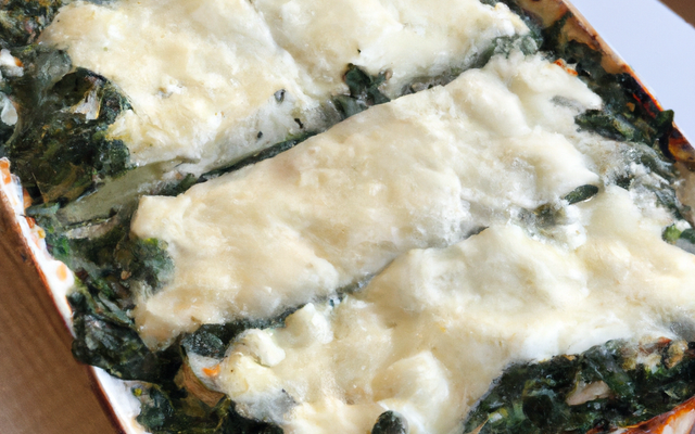 Lasagnes de poulet aux épinards et feta