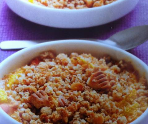 Crumble aux nectarines