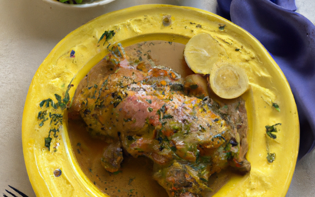 Lapin mariné à la moutarde (au four)