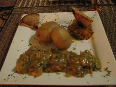 Joues de légine au combava