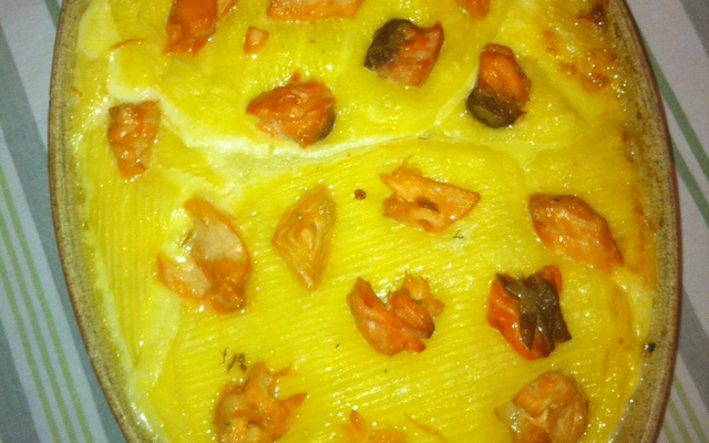 Tartiflette aux deux saumons