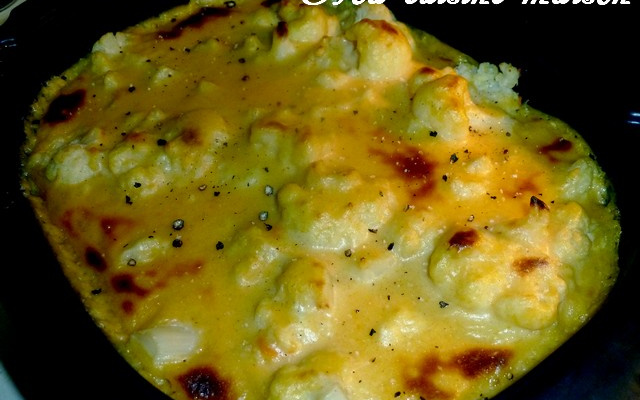 Gratin de choux-fleurs à la béchamel