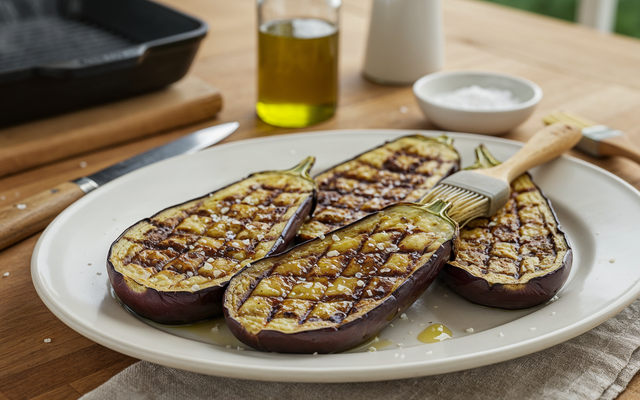 Aubergines au grill