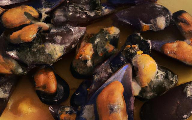 Moules froides en sauce