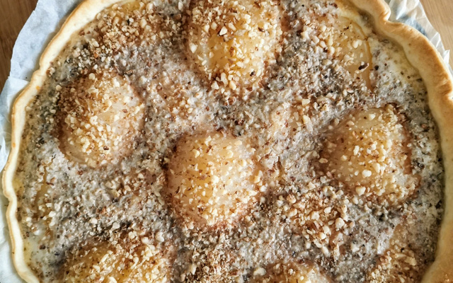 Tarte aux poires et mascarpone
