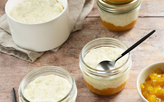 Riz au lait de chèvre coco/mangue