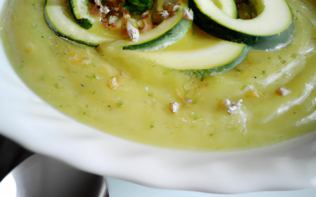 Velouté de courgette au St Môret