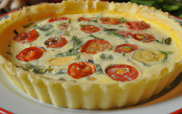 Pâte brisée light pour quiche légère et végétarienne