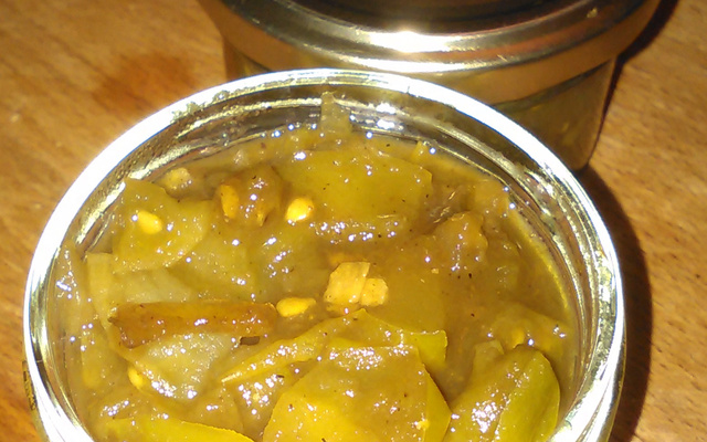 Chutney de tomates vertes