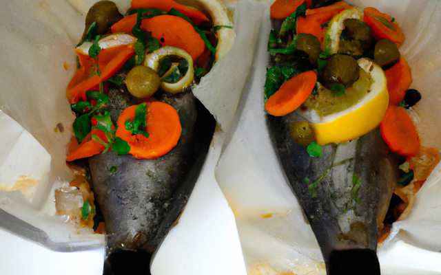 Duo de poissons en papillote pour Noël