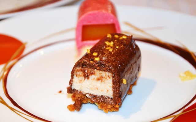 Bûche chocolat, marrons, rhum et spéculoos