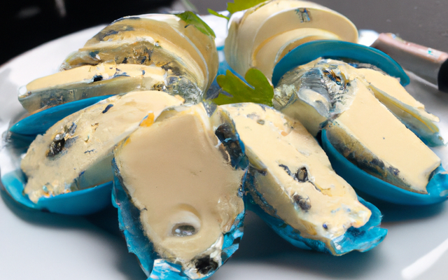 Œufs au roquefort papillon