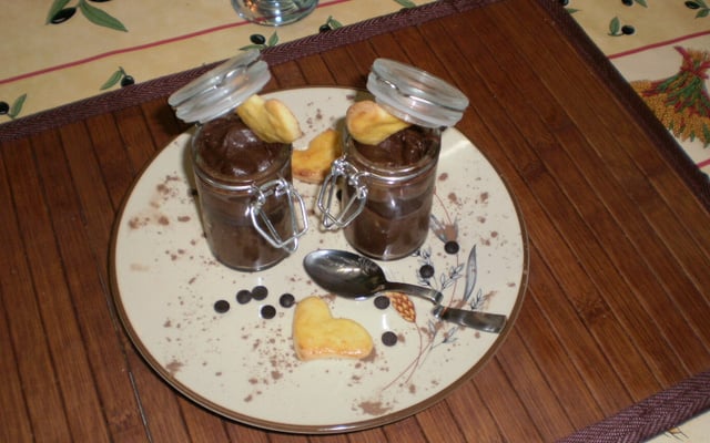 Mousse aux chocolat avec croquant