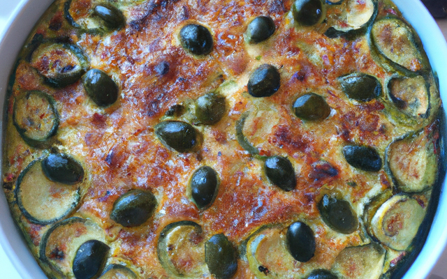 Flan de courgettes aux olives