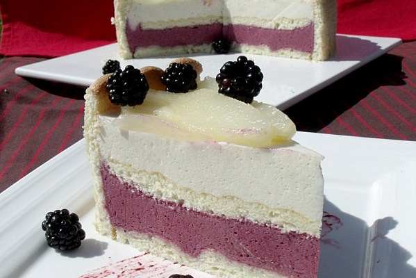 Bavarois mûre / poire