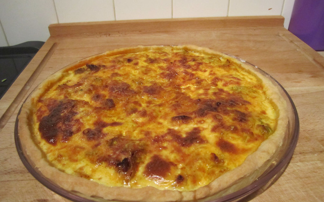 Quiche Lorraine au jambon et à la tomate séchée