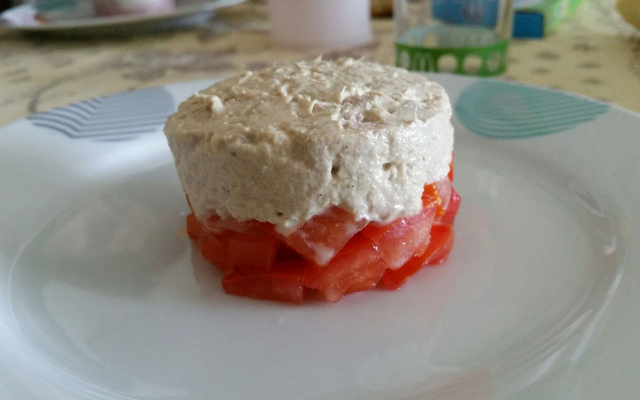 Tartare de tomate et thon