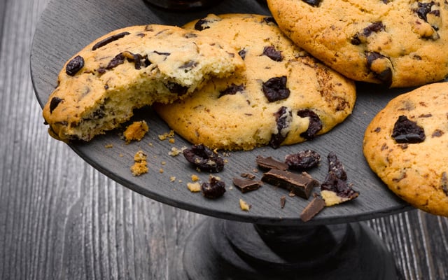 Cookies au chocolat et aux olives