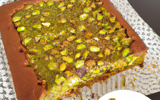 Cake pistache-griottes facile