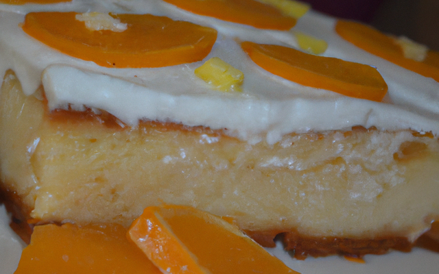 Gâteau à l'orange et à la crème