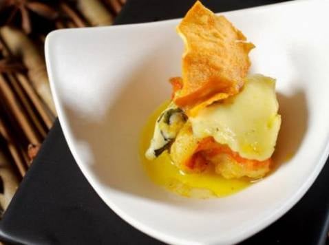 Curry de gambas à la fourme d'Ambert