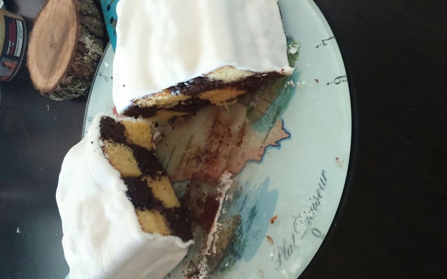 Gâteau damier au chocolat