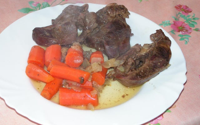 Cœur de porc aux carottes