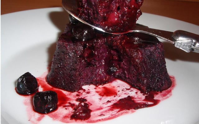 Fondant aux myrtilles