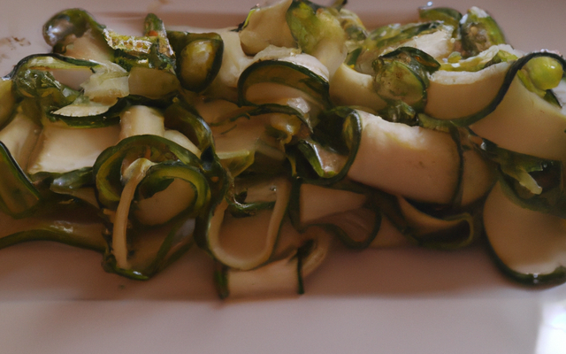 Courgette en lanières