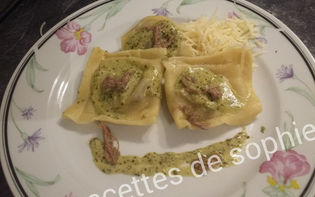 Raviolis au b