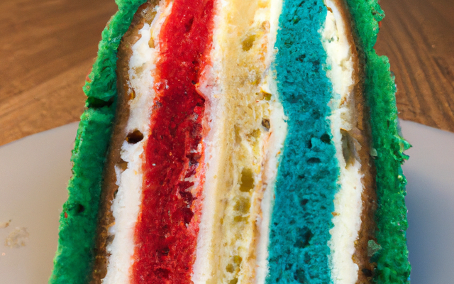 Cake tricolore