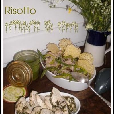 Risotto 'camminiamo nei boschi' ou promenons nous dans les bois