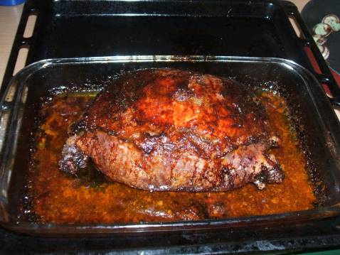 Pintade farcie à la mousse de foie d'oie