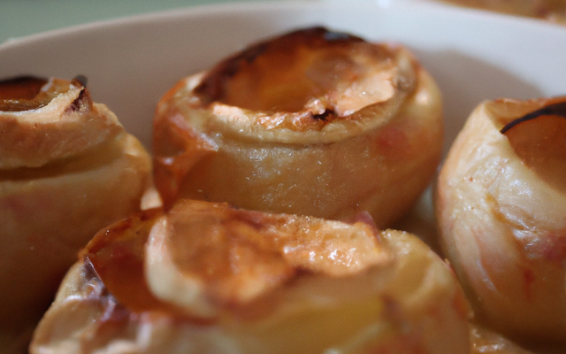 Pommes au four à la crème de marrons