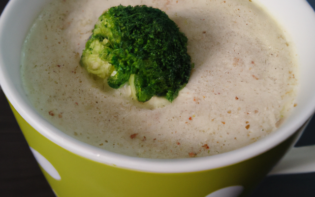 Crème de brocoli en cappuccino