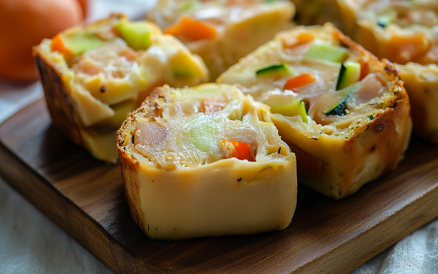 Cake surimi courgettes