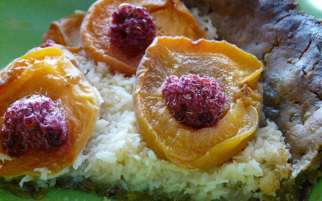 Tarte abricots et coco