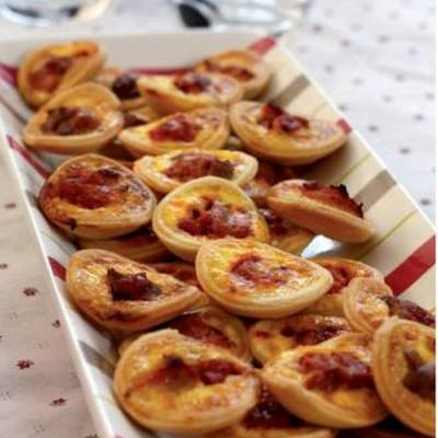Tartelettes d'esturgeon Sturia à la tomate