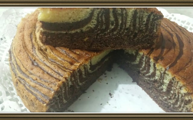 Gâteau tigré ou zebré