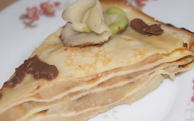 Mille feuilles à la compote