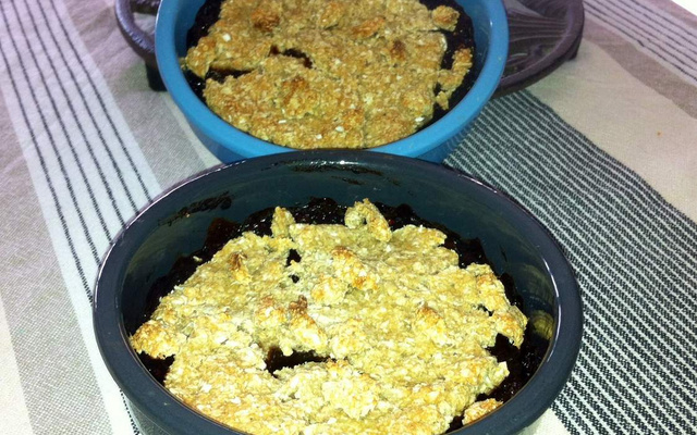 Crumble léger à l'abricot