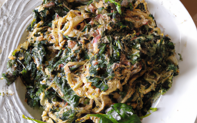 Spaghettis aux épinards