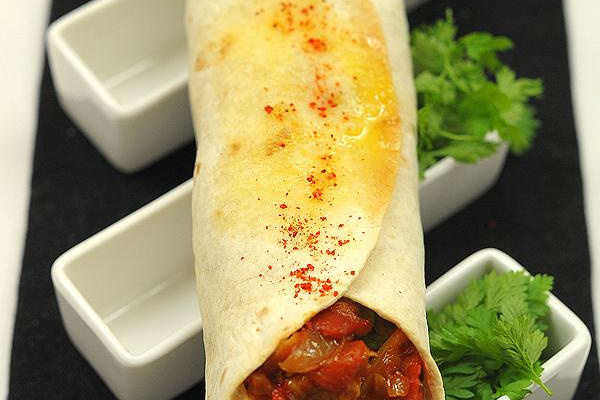 Fajitas de poulet à la ratatouille Cassegrain