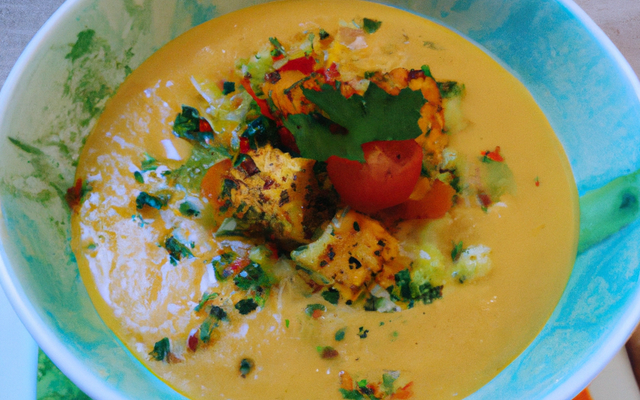Velouté de légumes au tofu soyeux Thermomix