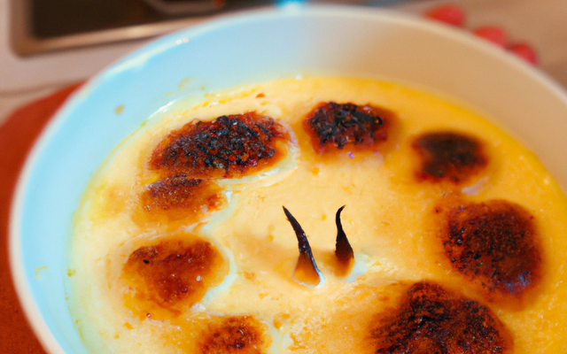 Crème brûlée au lait de coco