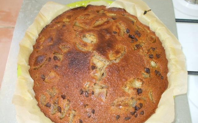 Gâteau à la noisette poire et chocolat