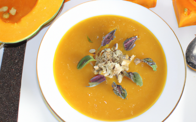 Soupe de potiron muscade