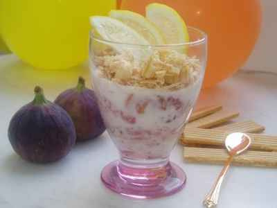 Verrine aux figues et citron