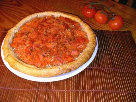 Tarte au thon et aux tomates classique