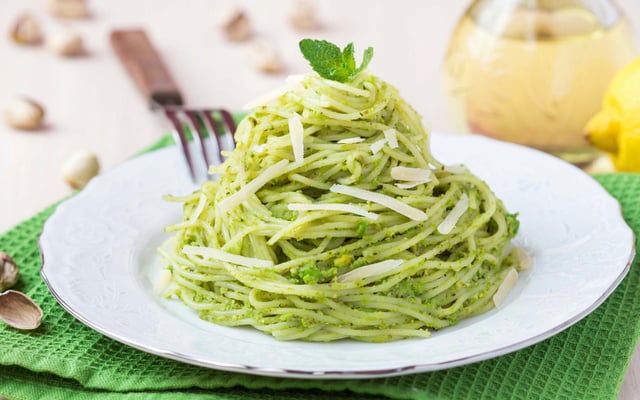Pâtes au pesto de basilic